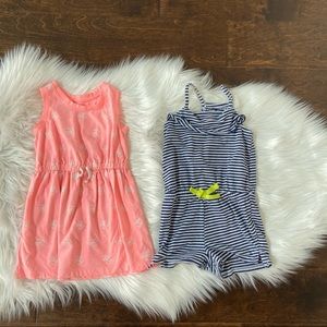 Size 24m/2t dress and romper